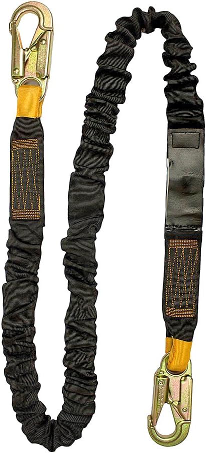 Madaco Roof Construction Fall Protection Full Body Industrial Safety Harness Internal Shock Absorbing 6FT Lanyard Kit Size M-XXL ANSI OSHA Combo B