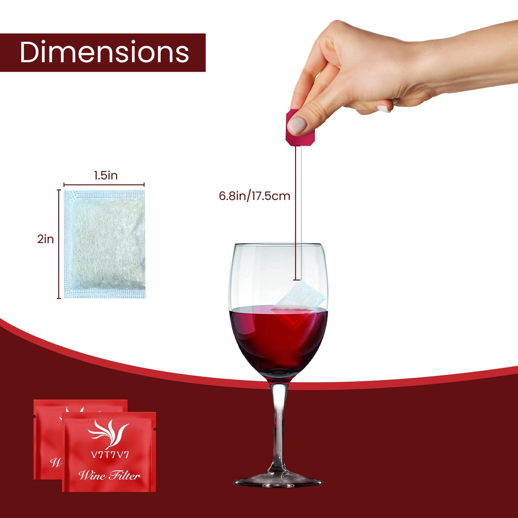 Filtro de sulfito de vino, elimina sulfitos e histaminas, el purificador de vino de varita puede aliviar eficazmente los síntomas relacionados con la histamina, como dolores de cabeza y