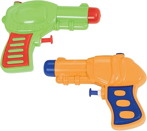 Adorable chorro de agua de plástico multicolor surtido, 4.5 x 5.5 pulgadas (1 unidad), recuerdos de fiesta divertidos y vibrantes, perfecto para