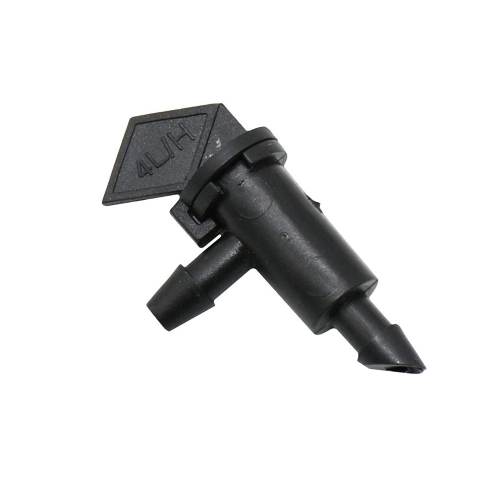 Conector de manguera de jardín 4L 8L 16L Gotero El préstamo de agua Ajuste de riego de la planta Gotero de riego de riego del jardín invernadero 200pcs 1/4 pulgadas (Color : Green)