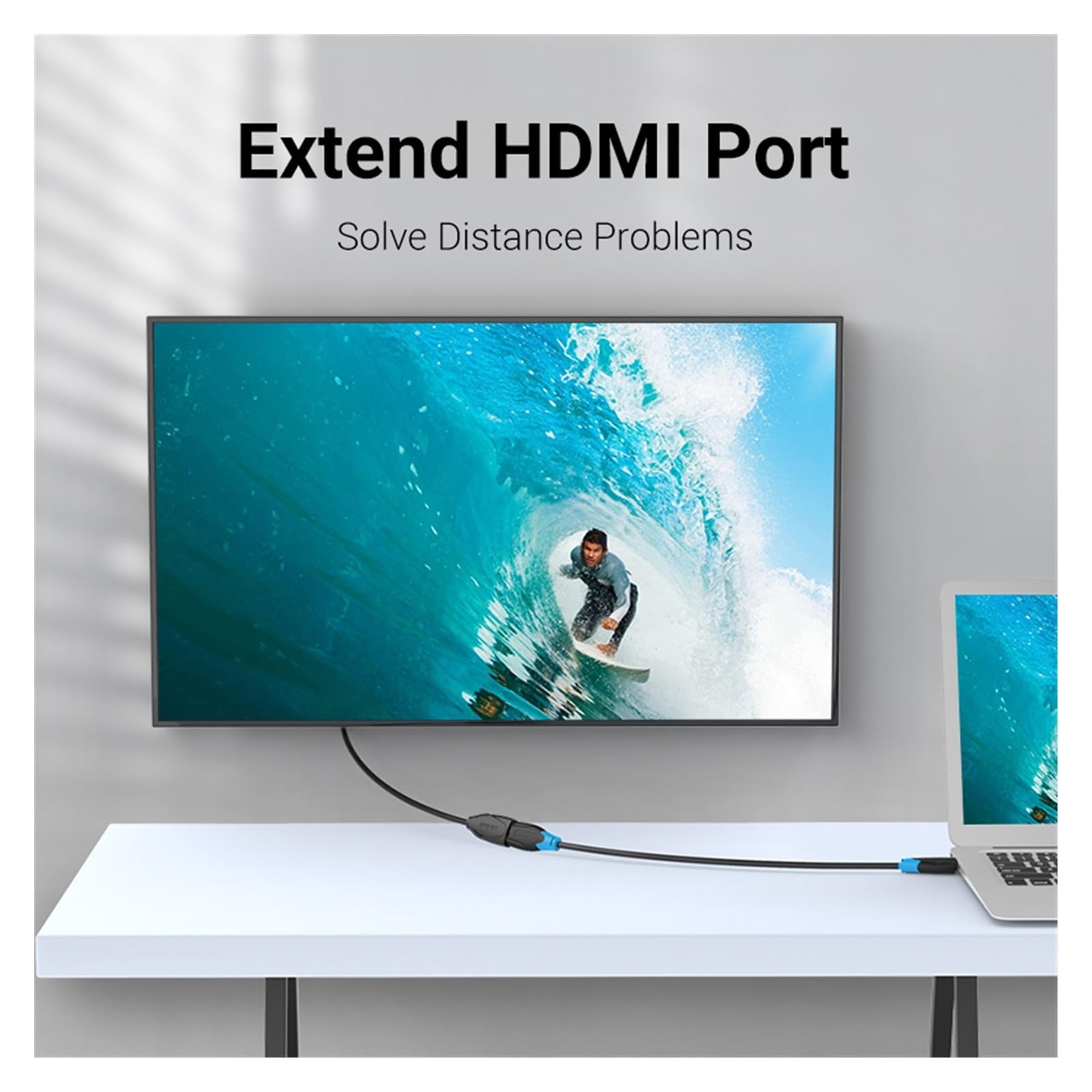 Cable De Extensión HDMI 2.0 4K@60Hz 8K, Cable Extensor HDMI Macho A Hembra for HDTV, Consolas De Juegos, Proyectores Y Múltiples Dispositivos(HDMI 2.0 Extension-5m)
