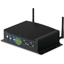 WEIDIAN Fanless PC Industrial Mini PC Win 11 Pro i3 32GB RAM 512GB SSD Core i3 10110U Desktop Computer 2HD DP GPIO M.2 M.2 WiFi BT RS232 Mini Desktop PC Industrial PC Support RAID Wake On LAN
