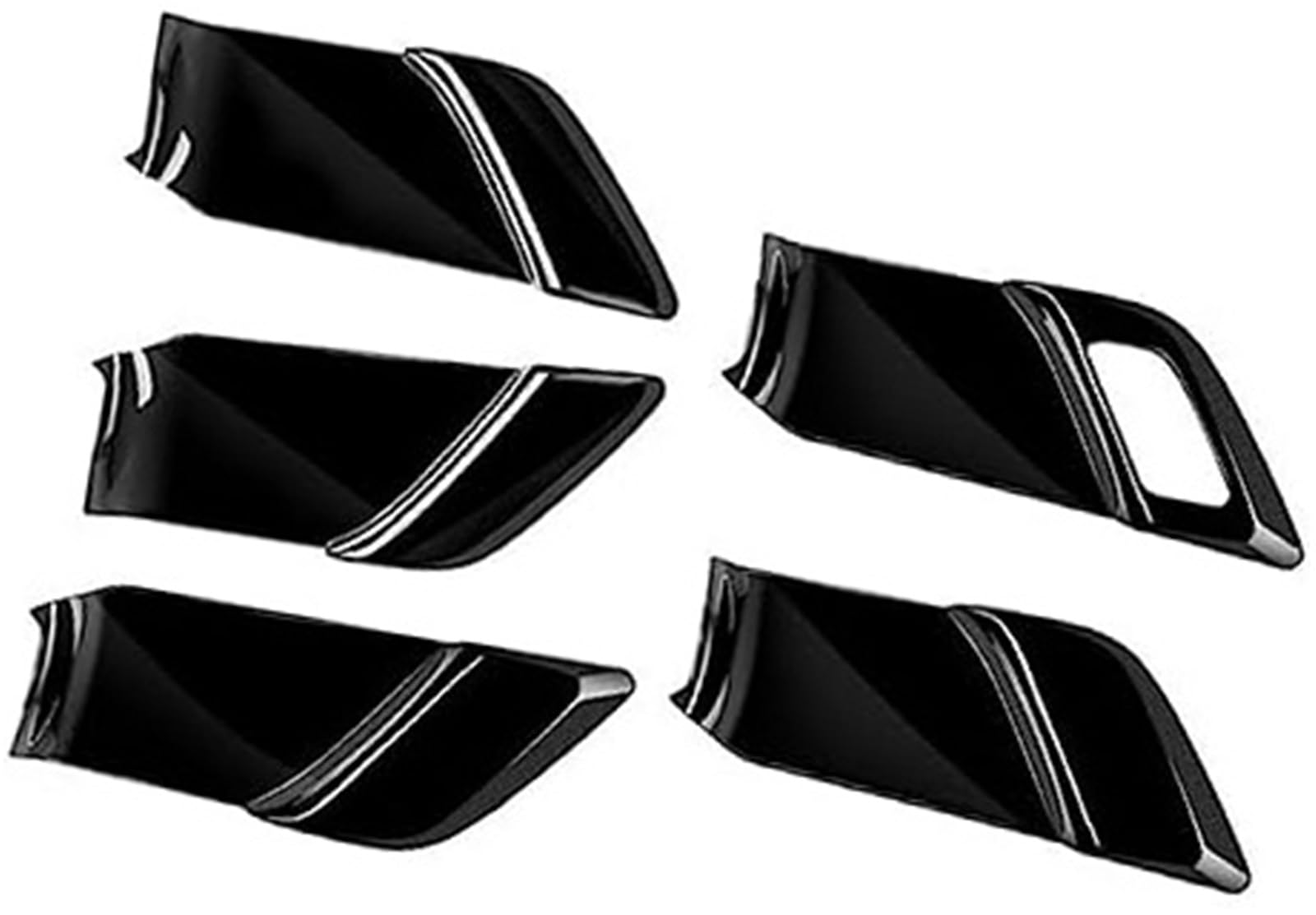 Pizgear Black Bright Black Car Inner Handle Cover Car Inner Interior Door Handle Cover, For Toyota, For Prius 60 For Series 2020-2023(Black Bright Black)