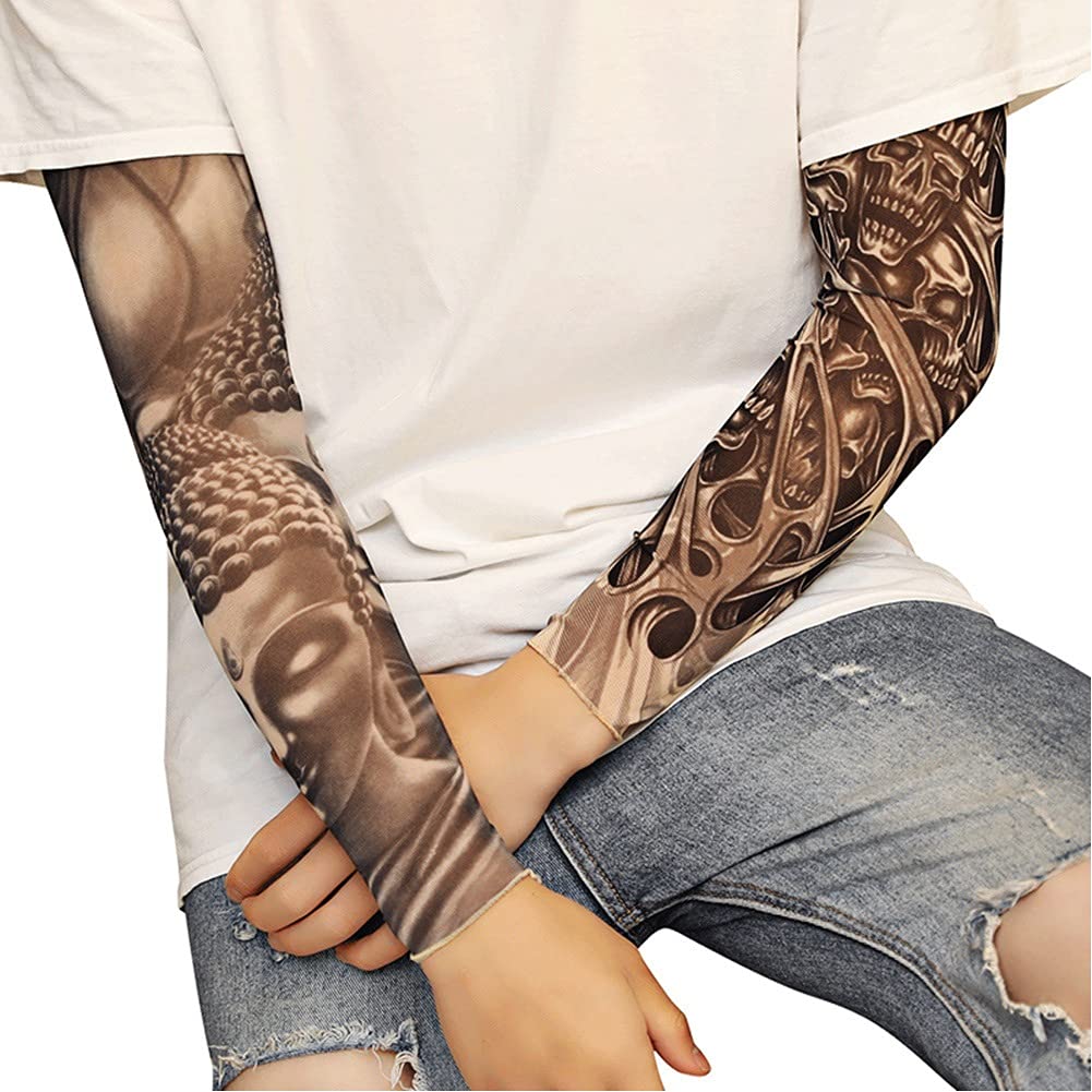 Manchon Bras,Manchons de tatouage sans couture pour hommes et femmes