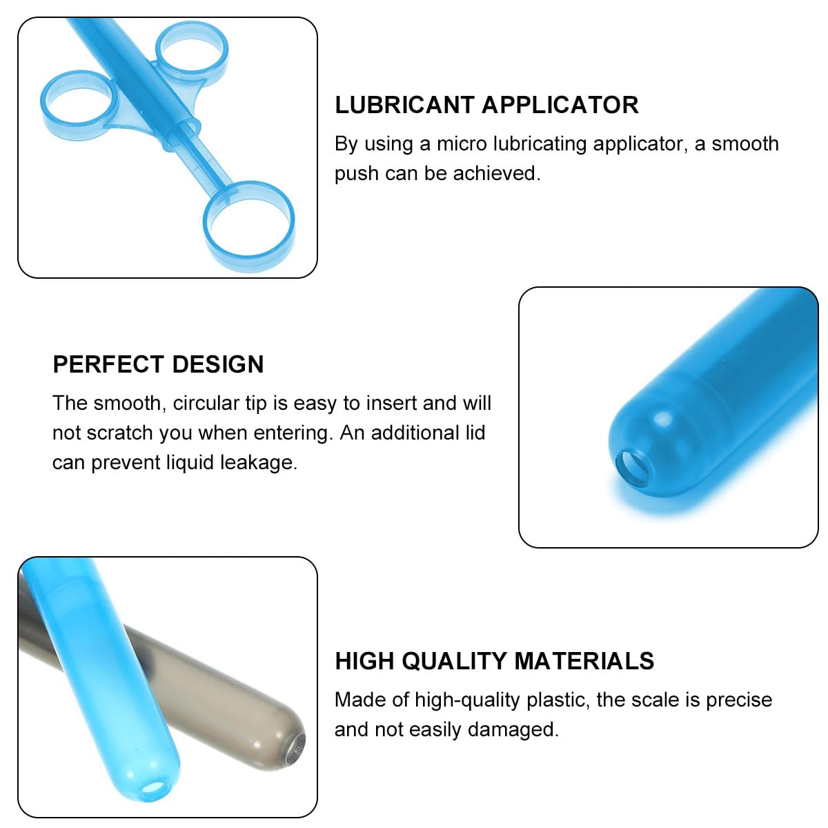 Spritzen fr Gleitgel Lubricant,Schmiermittel Applicator,Syringe  Shooter,Lube Tube Spritzen Wiederverwendbar,fr Mnner Frau Anus und Vagina  Reinigungswerkzeuge,2pc(Blau) : Amazon.de: Drogerie & Krperpflege
