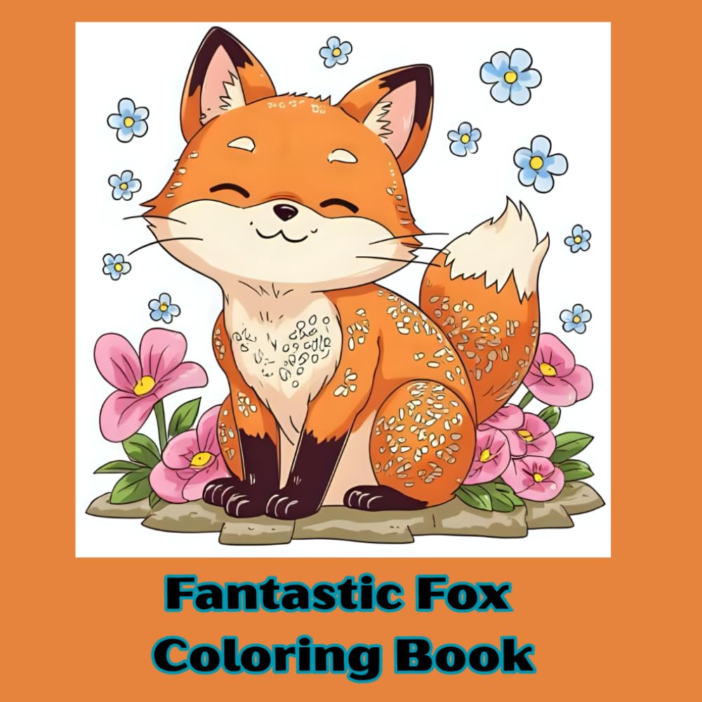 Fantastic Foxes Coloring Book- 100 Fox Designs!