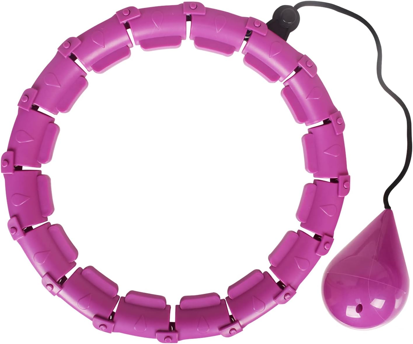 Hula Hoop Dimagrante Con Massaggio | 24 Segmenti Regolabili | Per Principianti E Adulti - Foto 4