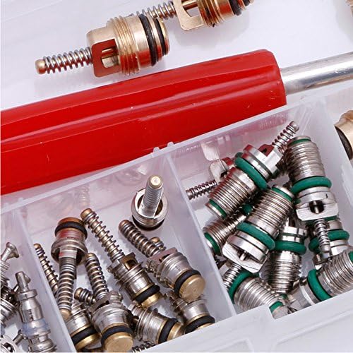 50Pcs A/C Core Valve R12/ R134A Air Conditioning Auto Car Assortment Remover Kit W91F