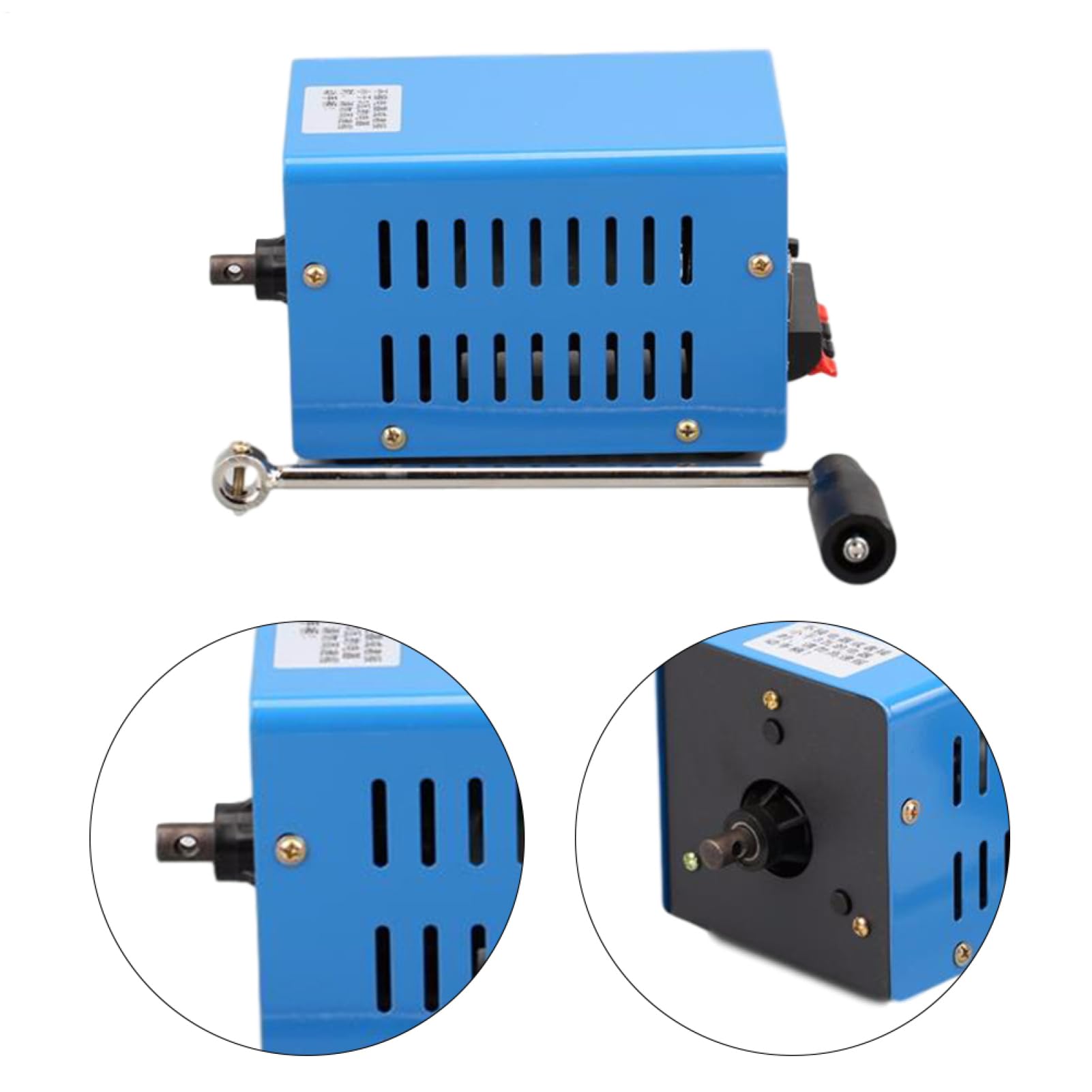 Generador de manivela - Generador eléctrico manual de 20W, de manivela | portátil de 2000 rpm, fuente de alimentación para supervivencia de carga de teléfono, camping al aire