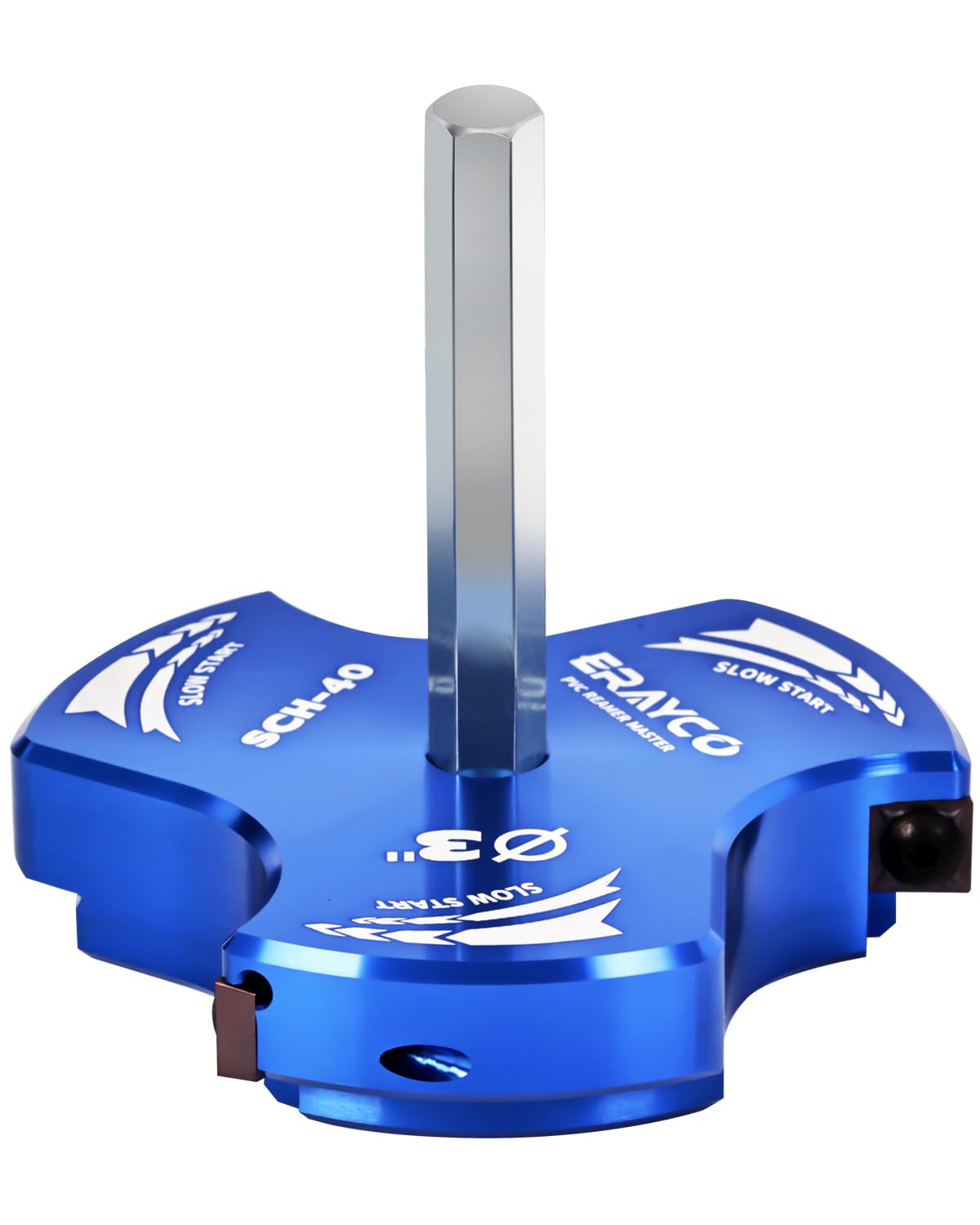 Original Design Patent Triple Inserts 2-1/2 Inch PVC Pipe Reamer, PVC Fitting Saver, Pipe Tools For Schedule 40