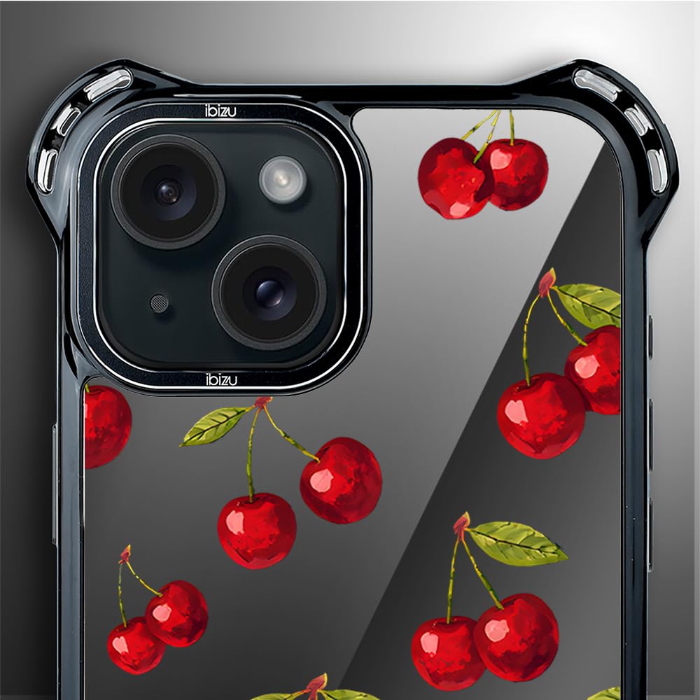 Etui do iPhone 15 IBIZU DropGuard Ultra kompatybilne z MagSafe, Midnight, Wiśniowa noc