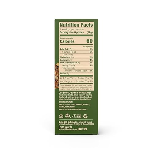 Miniatura 2 de Maine Crisp Savory Fig & Thyme Crisps - Galletas veganas sin gluten - Galletas para aperitivos, sin granos, sin lácteos, sin OGM, sabor dulce y