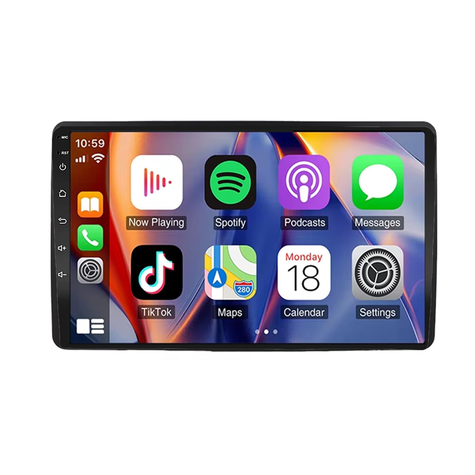 BCBSYCJP Car Radio with Wireless CarPlay Android Auto for Renault Duster HM 2 2020 2021 9 Inch Stereo Mirror Link Bluetooth with Android Auto Carplay Wireless WIFI FM GPS,8 Core 6G+128G