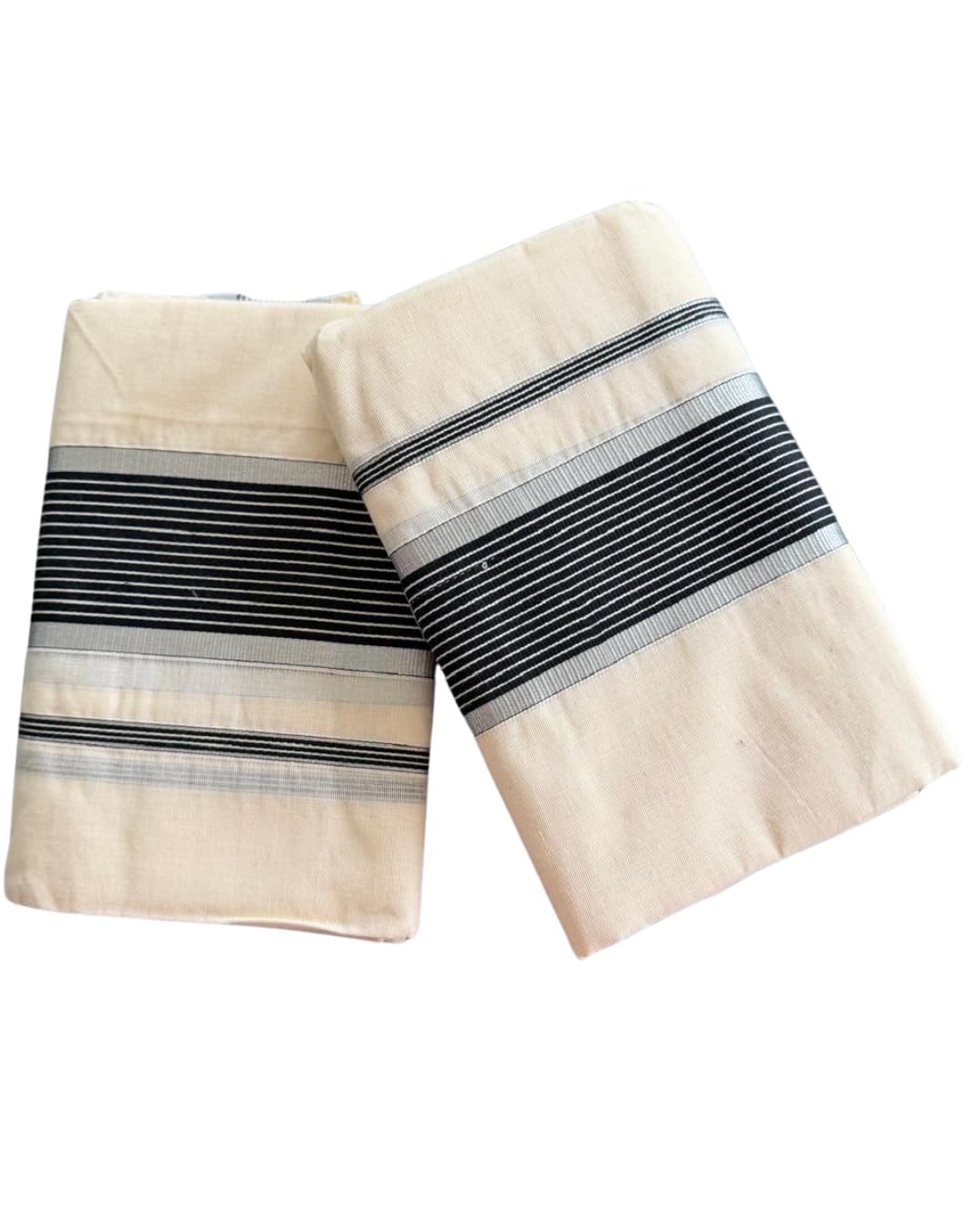 Kerala Cotton Set Mundu for Women Pink with Shawl-image-27
