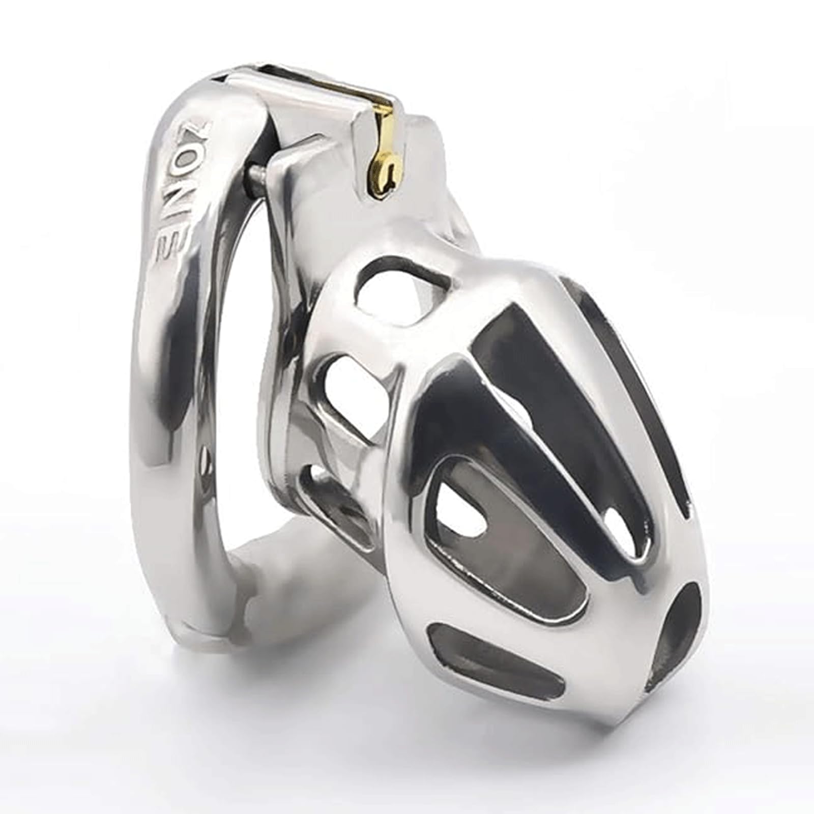 Hsdwerwh Men's Sm Stainless Steel Metal Penis Cage, Breathable Penis Cage Chastity Belt, Open Penis Ring, Erotic Products(Size:48mm)