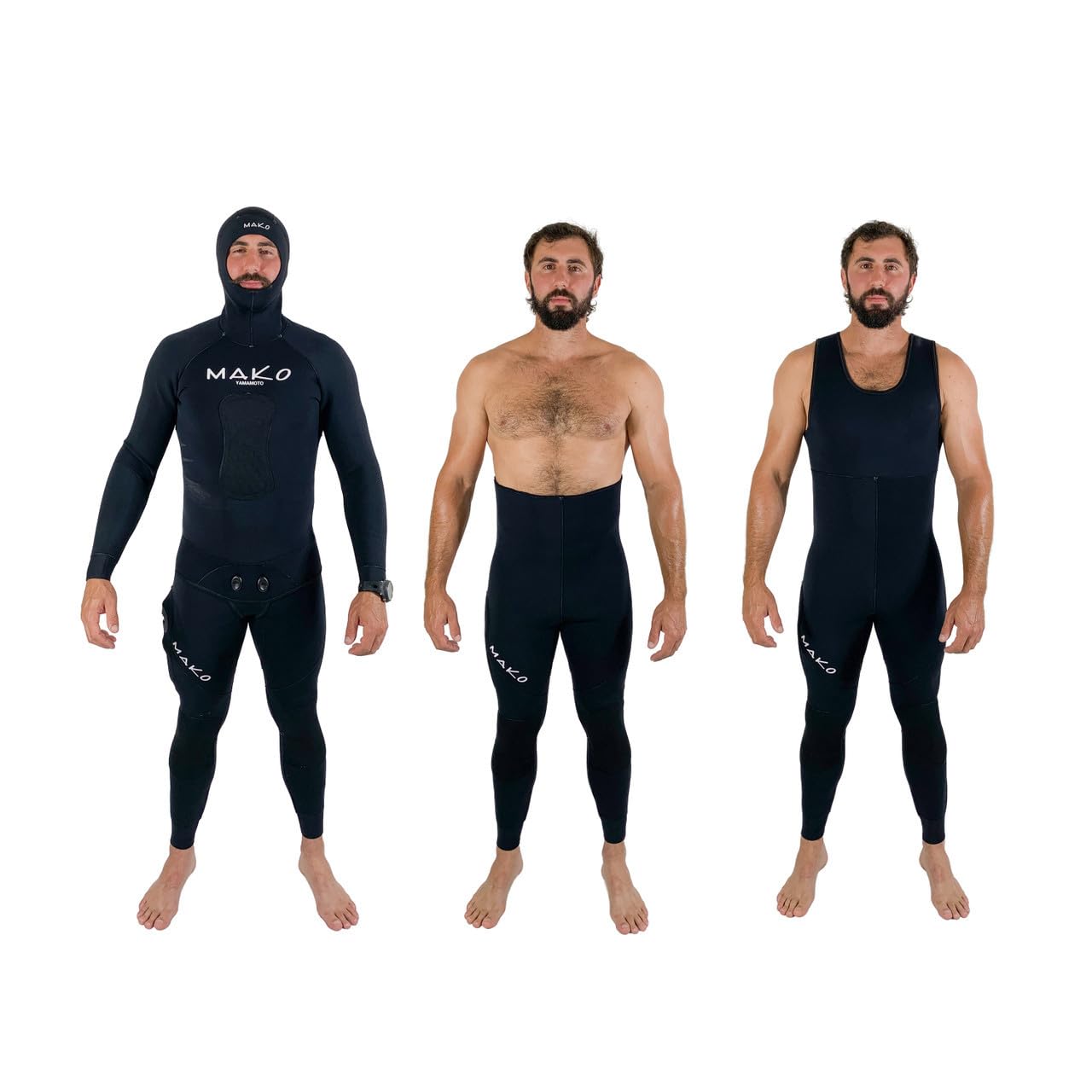 Amazon.com: MAKO Spearguns Mens Yamamoto Black 2-Piece Open Cell