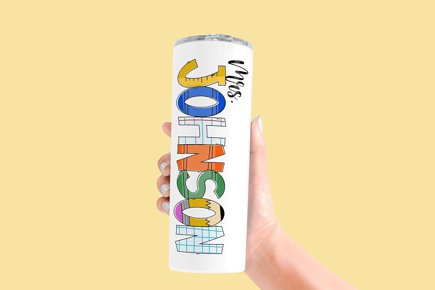 Personalized Teacher Tumbler-Preschool Teacher-Teacher Appreciation-Virtual Teacher Gift-Teacher Valentine Gift-Student Teacher Gift