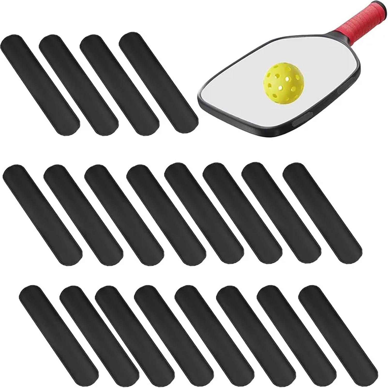 Pickleball Lead Tape 90 Pcs Pickleball Lead Tape Weighted Flexible Adhesive Bar Paddle Edge Guard Increase Power Swing Speed Accessory