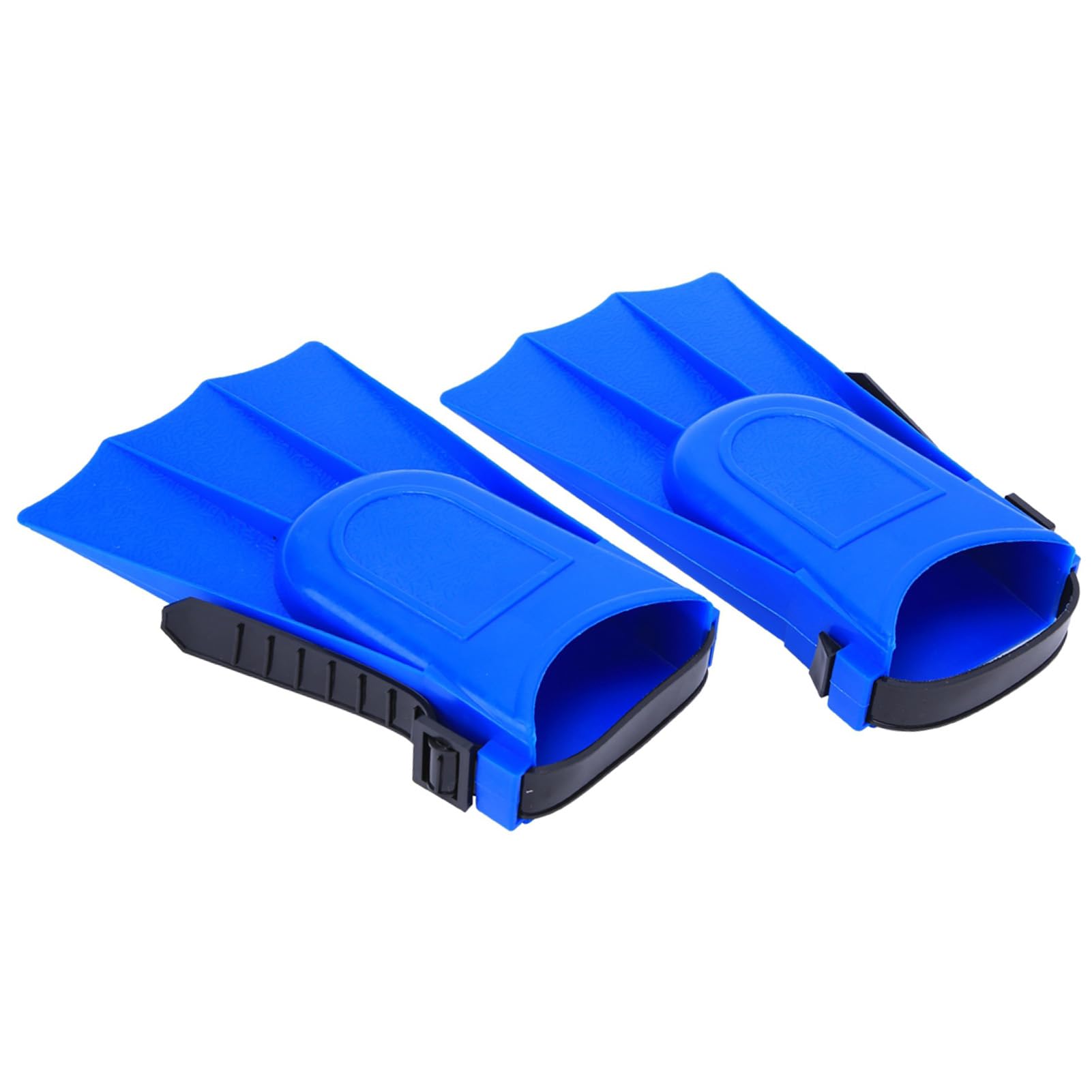 A Pair PVC Lightweight Diving Swimming Training Fins Snorkeling Short FlippersBlue 25-30 Yard Professional Accessories for Use (25 yards-30 yards)