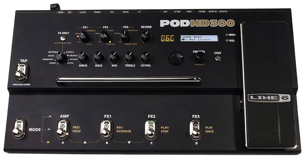 ギター line6 pod hd300 Line 6 POD HD 300 Guitar Pedal : Amazon.in: Musical Instruments