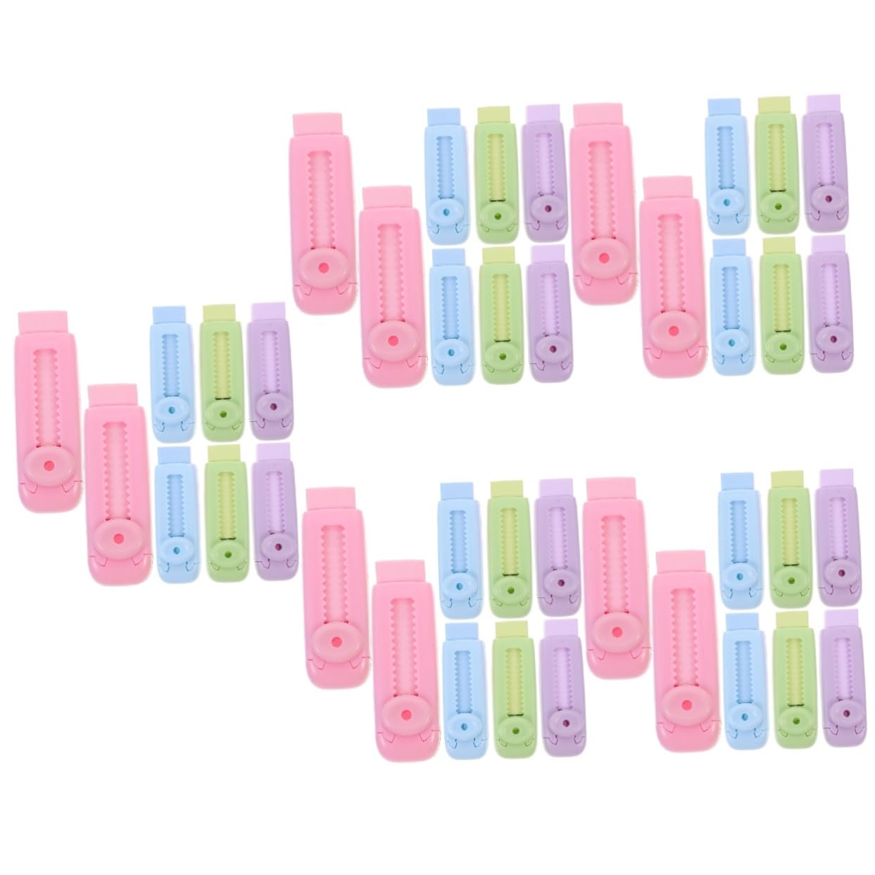 Housoutil 5 Ensembles Gommes Rétractables Colorées Lot De Gommes Coulissantes Pratiques Pour Étudiants Fournitures Scolaires Amusantes Et Utiles Pour Examens 8 Pièces * 5
