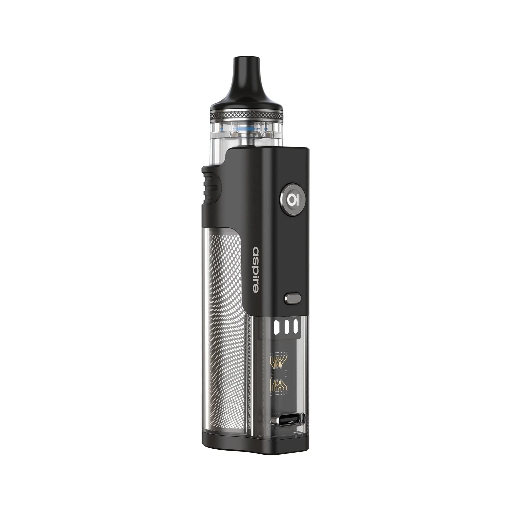 Aspire Flexus AIO Vaping Kit, Next-Level Satisfaction, All Day Vaping, Long Last Battery, Works With AF Coils, 2mL Capcity, E Cigarette, E Cig, Starter Kit, No Nicotine (Black)