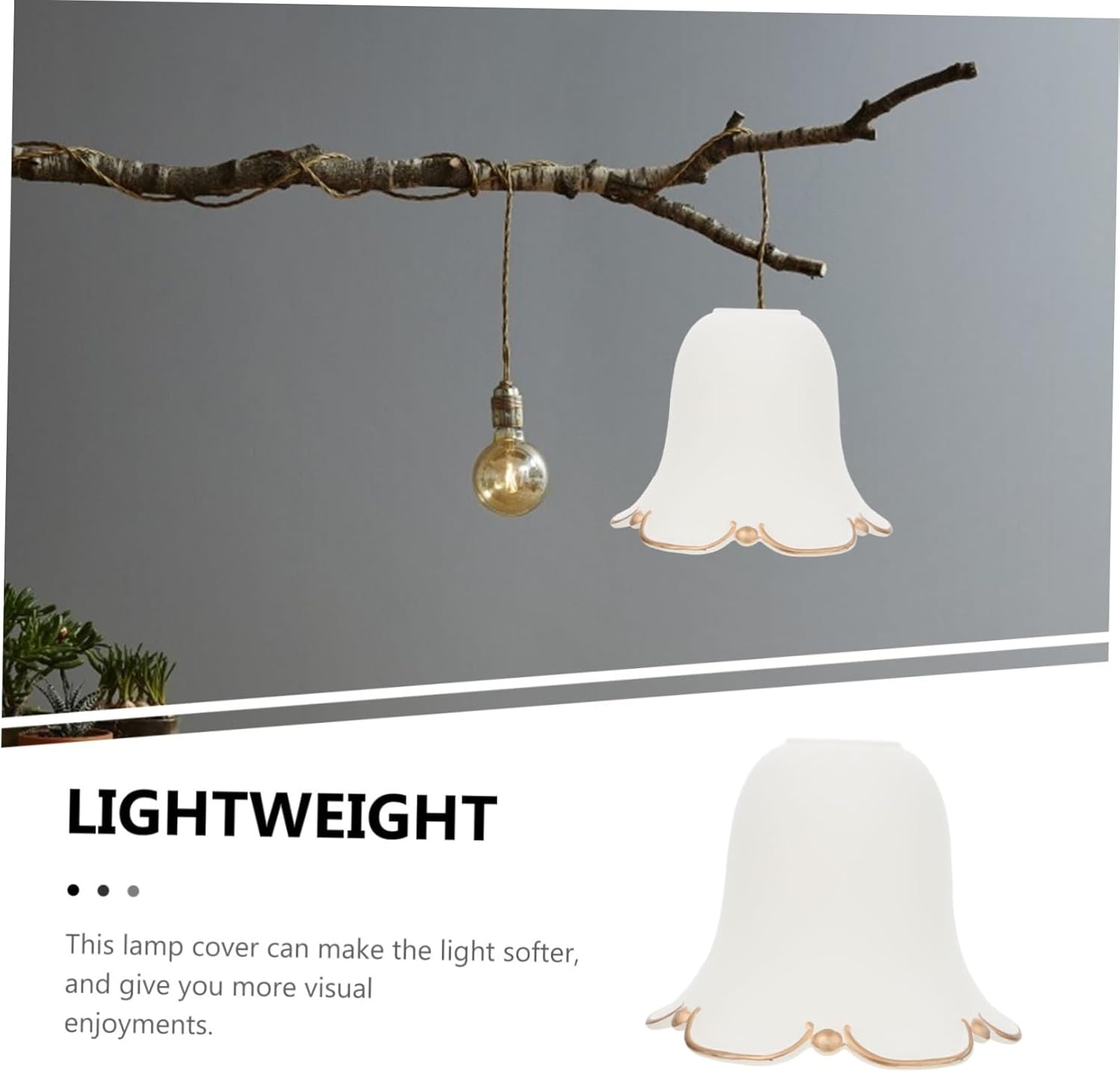 Ceiling Light Lamp Guard Chandelier Lamp Shades Smooth Edges Home Decor Suitable for Lights