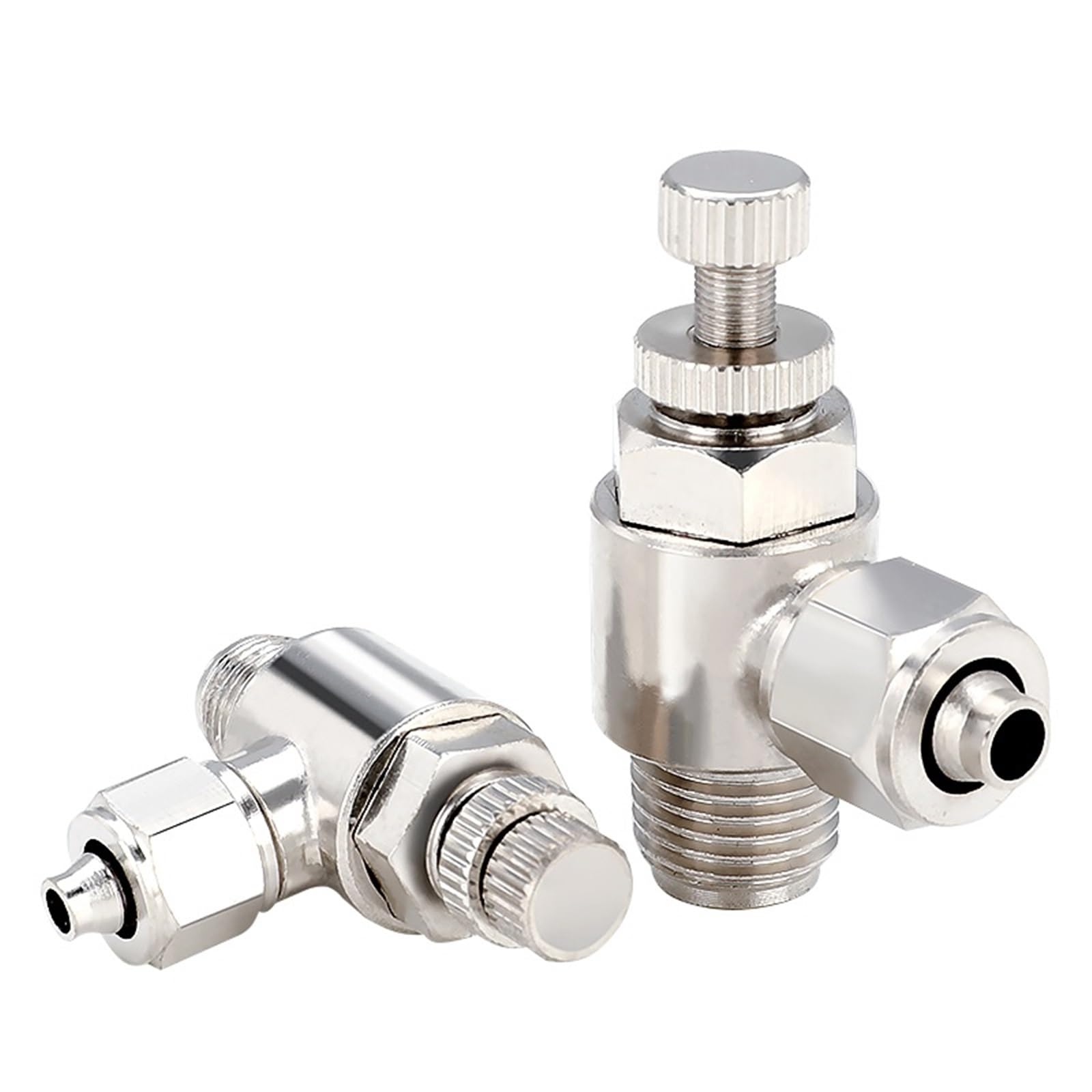 Conector de tubería de aire SL6-M5 para regular la velocidad de cilindros neumáticos 7