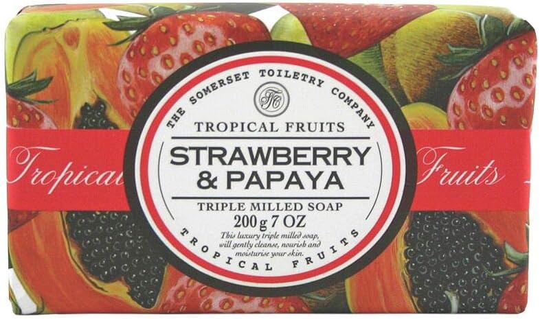Tropical Fruits Strawberry and Papaya Soap 200 g