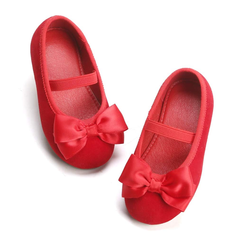 Felix & Flora Toddler Flower Girl Dress Shoes - Girl Ballet Flats Party School Shoes Wedding