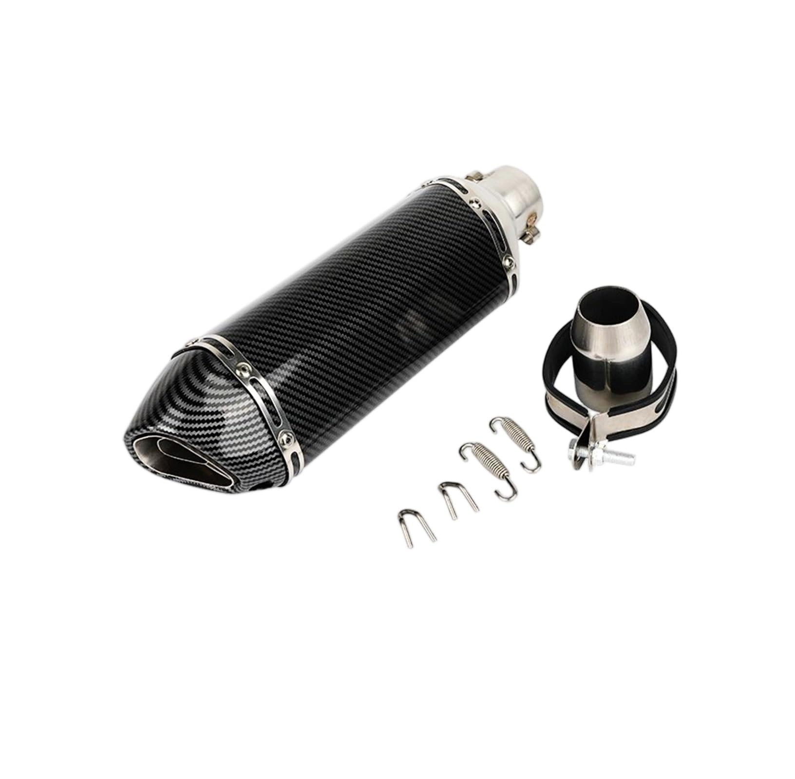 Tubo de Para Escape Moto Fibra Carbono Universal Para MSX125 250cc 350cc 600cc Tubo de escape moto