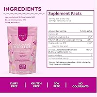 Vista 4 de Myo Inositol (0.14 oz) y D-Chiro Inositol (0.04 oz) Mezcla ideal 40:1 Duración 45 días con ácido fólico + vitamina D3 + zinc, suplemento