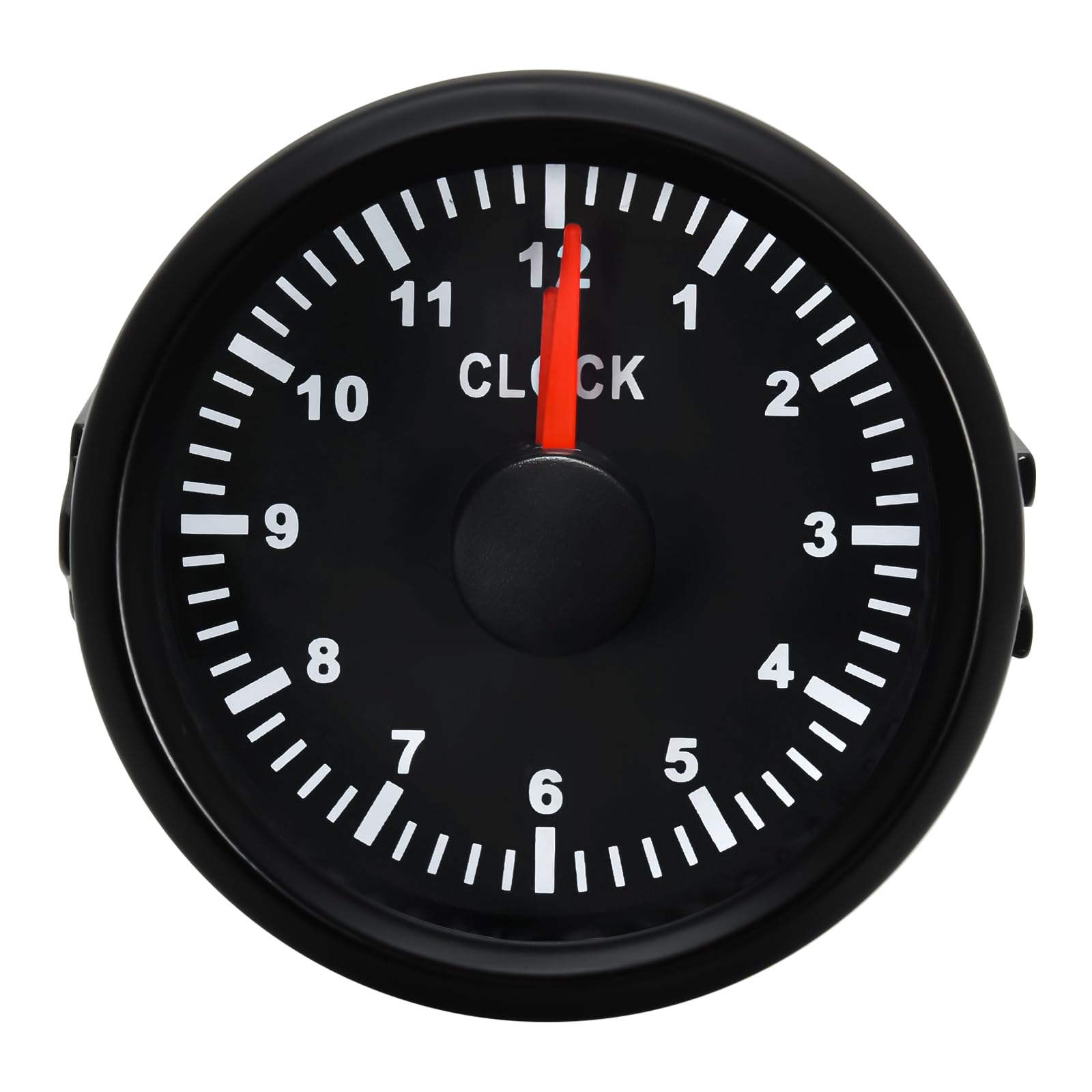 52 mm Taktanzeige mit roter Hintergrundbeleuchtung, 0-12 Stunden Stundenzähler, für Auto, Boot, Yacht, 9-32 V