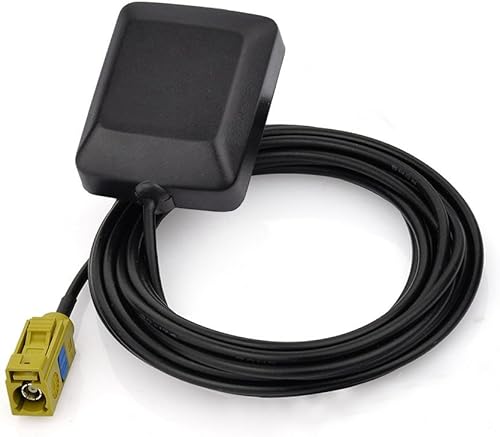 Eightwood Mini antena de radio satelital Fakra K Curry conector hembra compatible con Sirius XM Car Vehicle Trucks RV HD Hi-Fi Radio estéreo