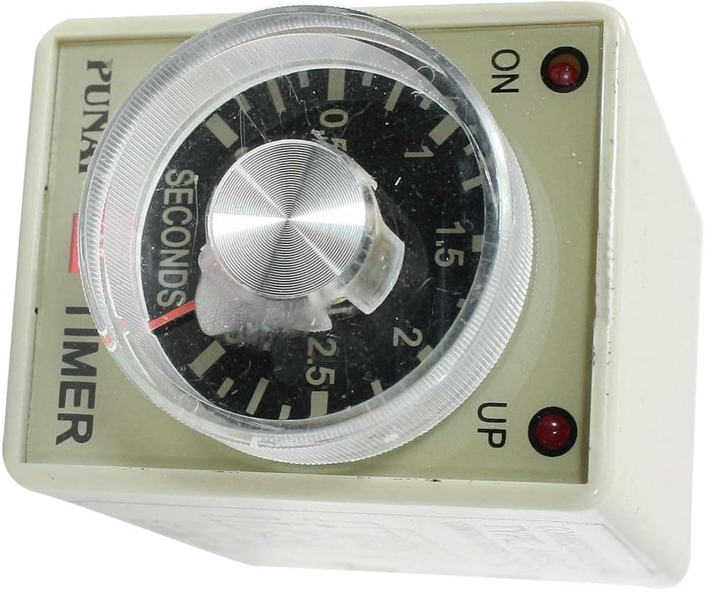 AH3-2 DC Electrical 24V 8 Pins DPDT 0-3 Seconds 10S Power on Delay Timer Timers Time Relay