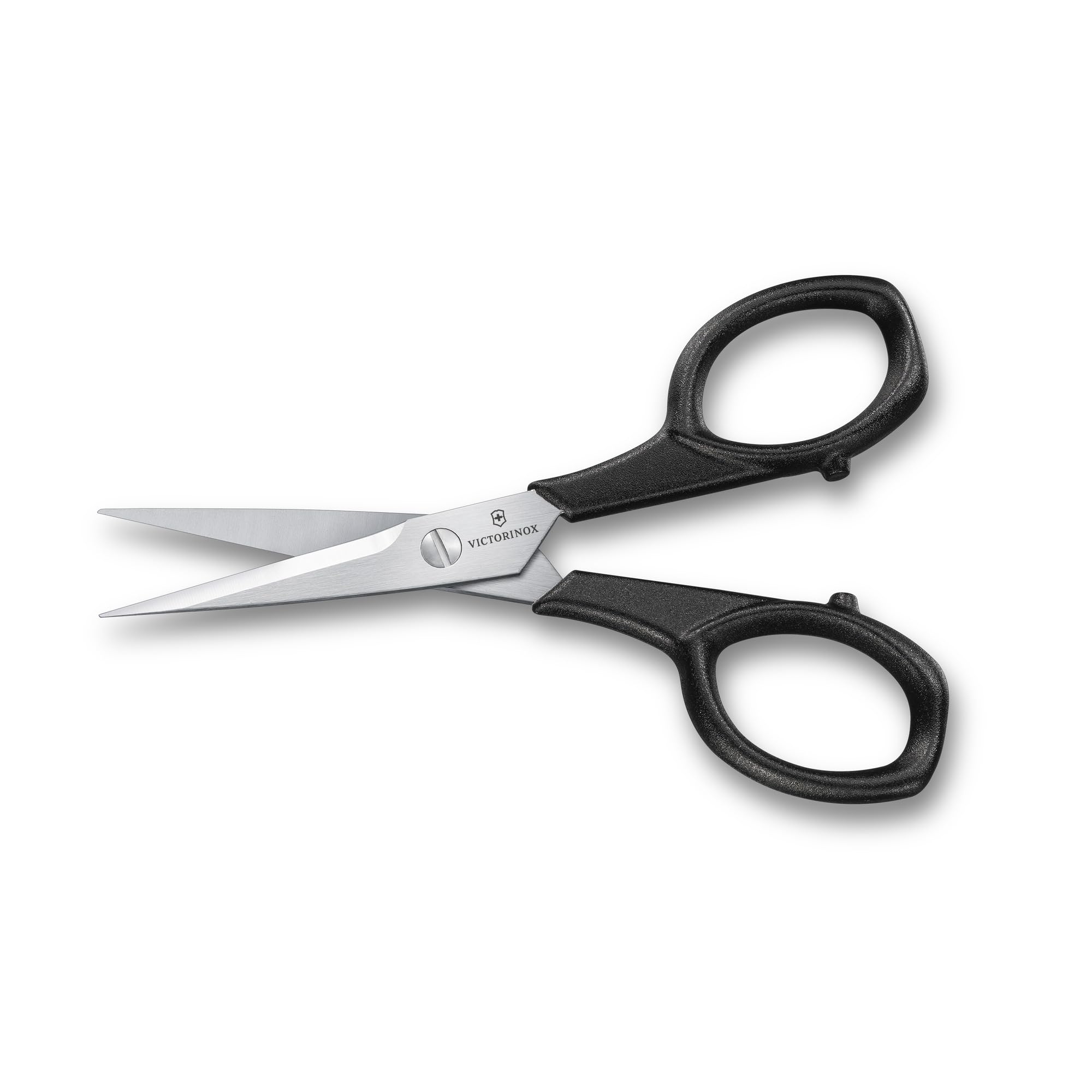 Victorinox Nożyczki domowe "Włochy", nożyczki rzemieślnicze, nożyczki do papieru, ostrze ostre, 10 cm, solidny plastikowy uchwyt, stal nierdzewna, czarny