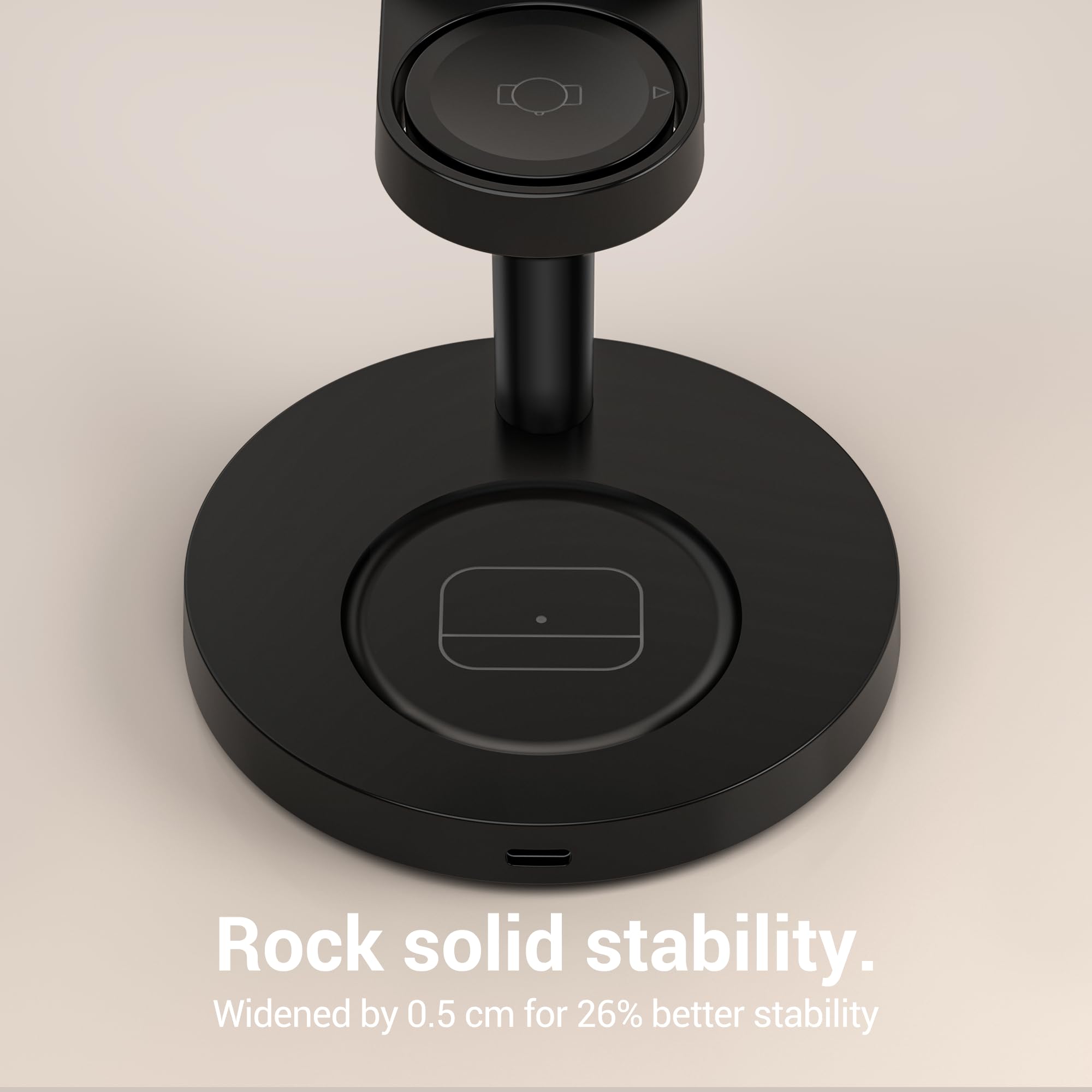 Qi2 Station de charge sans fil 3 en 1 25 W pour iPhone Samsung