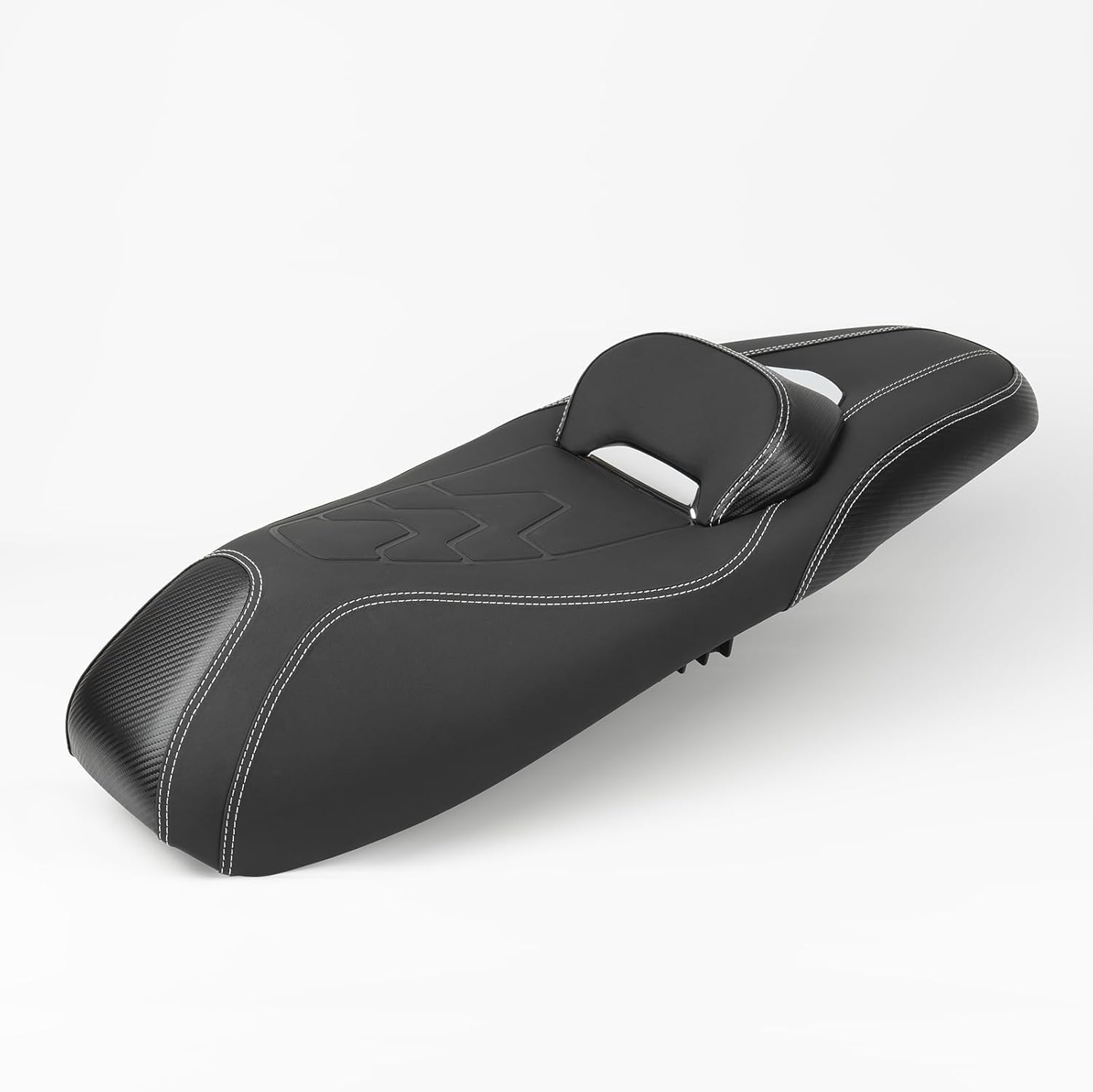 ホンダ　PCX　ローダウン段付タックロールシート　ブラック/ホワイトステッチ ホンダ 【受注生産品】 PCX ローダウン シート PCX160 PCX150