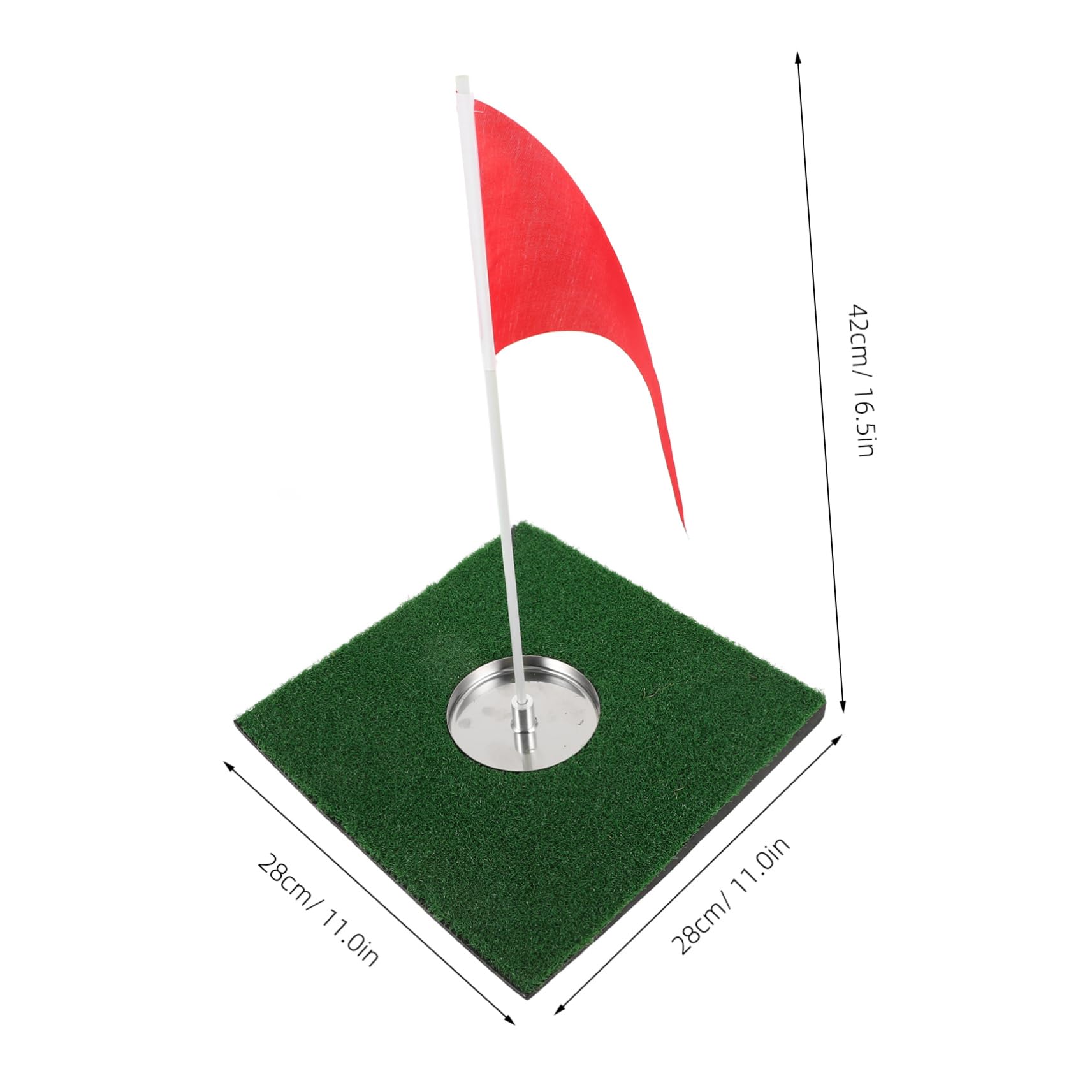 COOLHIYA Door Golf Practice Mat Regulation Cup Hole Mini Putting Cup Set Training Aid for Golf Balls