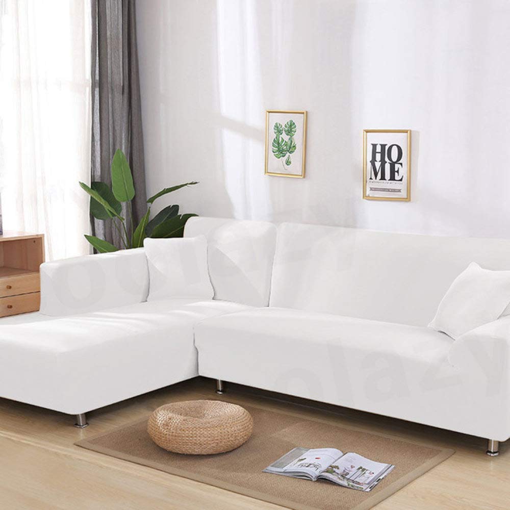 Housse de canapé élastique et extensible pour protection totale en L