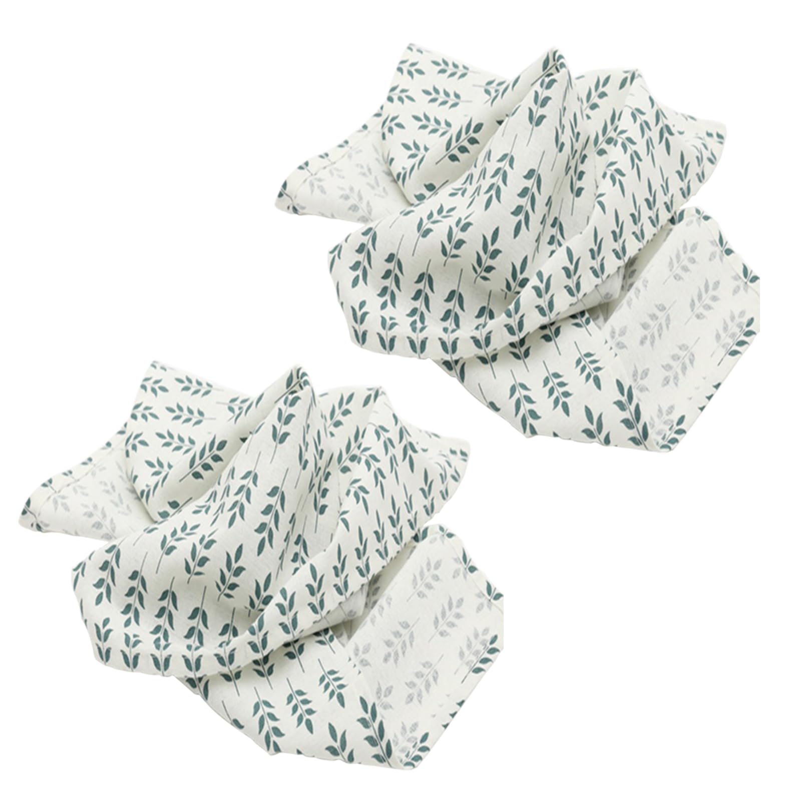 Nappes en coton feuille (lot de 2) pour cuisine, table à manger et salon