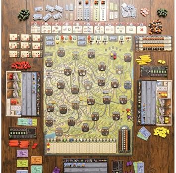 Capstone Games Imperial Steam Strategy Board Game for 2 to 5 Players, Heavy Economic Railroad with Worker Placement, Route Building, Industrial Expansion & Resource Optimization | Ages 12+ | 120 Min