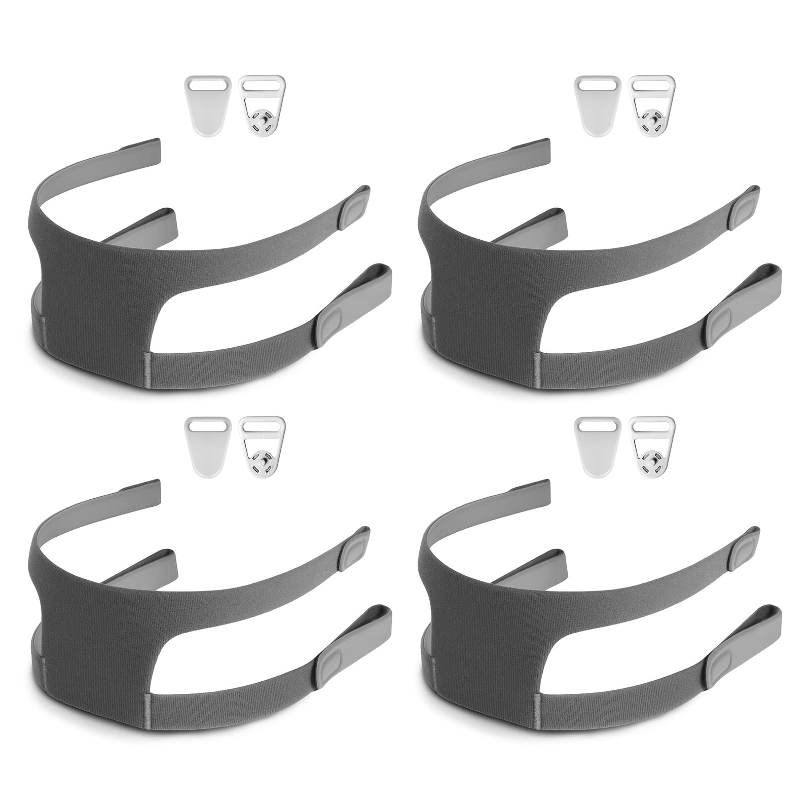 Maschera a pieno facciale ricambio Copricapo per maschera nasale con cuscino adatto per ventilatore, cinghia regolabile, design a clip per la manutenzione quotidiana, assistenza domiciliare con