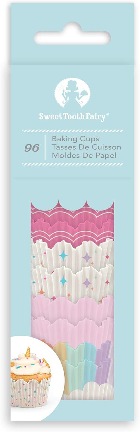 Sweet Tooth Fairy Rainbow Baking Cups, Multicolor