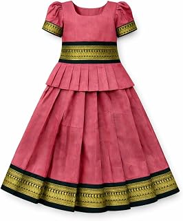 Amba Collection Girls Traditional Maharashtrian Kalyani Cotton Parkar Polak Lehenga Choli Set Price In India