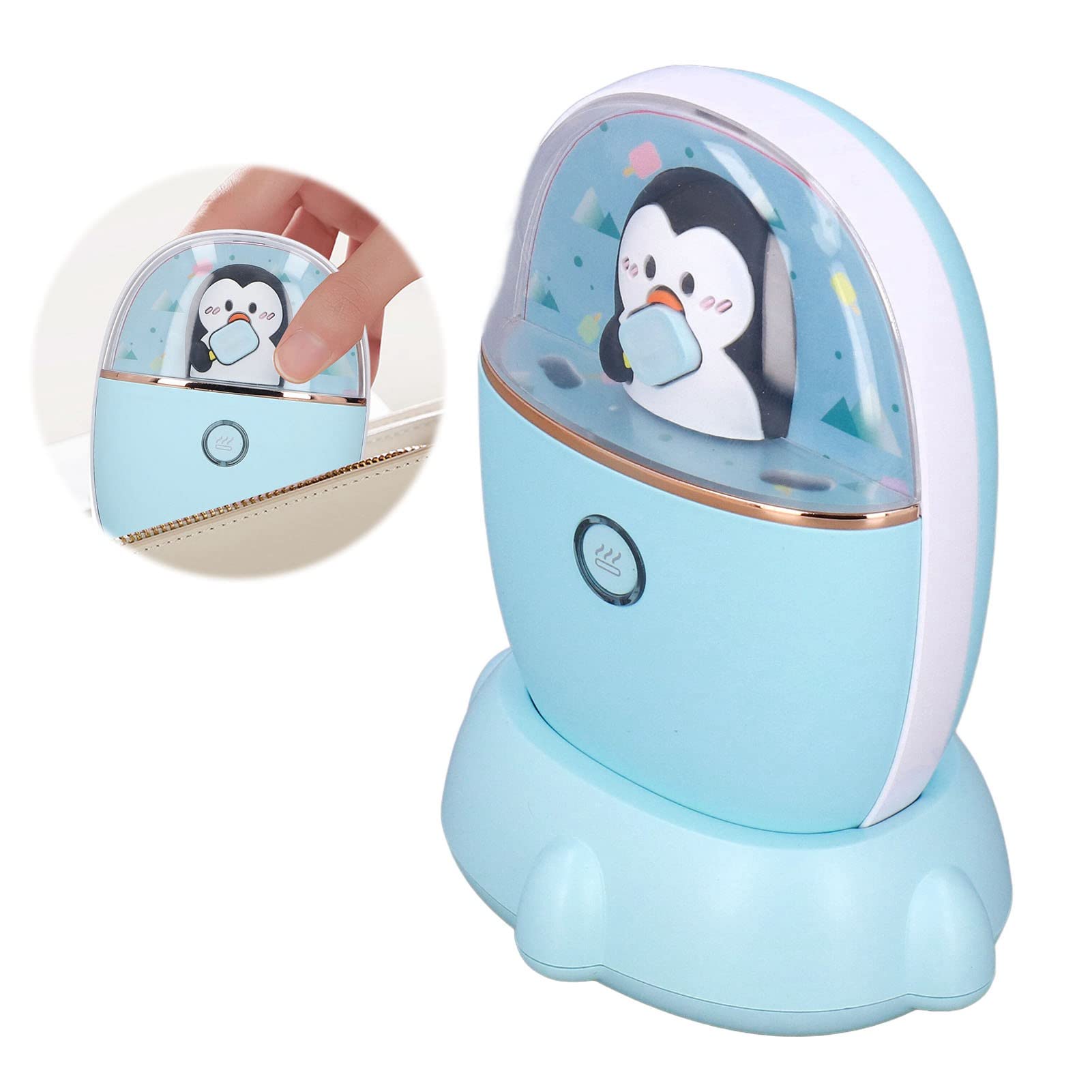 Scaldamani ricaricabile Piccolo USB di ricarica doppio lato portatile pratico scaldino per viaggio a casa