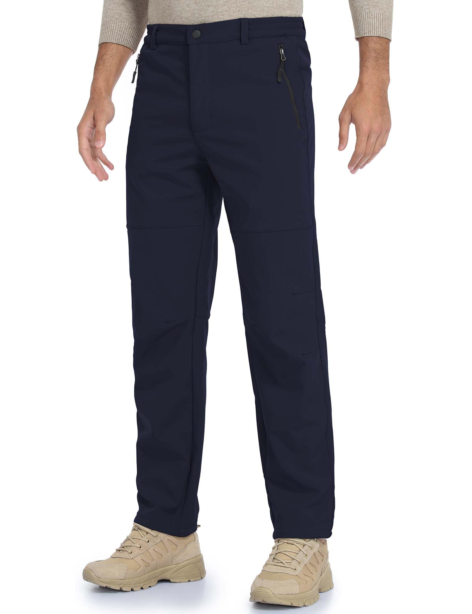 HFDWYJ Pantaloni Trekking Uomo Invernali Impermeabile Pantaloni Uomo per attività All'aperto da Sci Neve Arrampicata Escursionismo Caldo