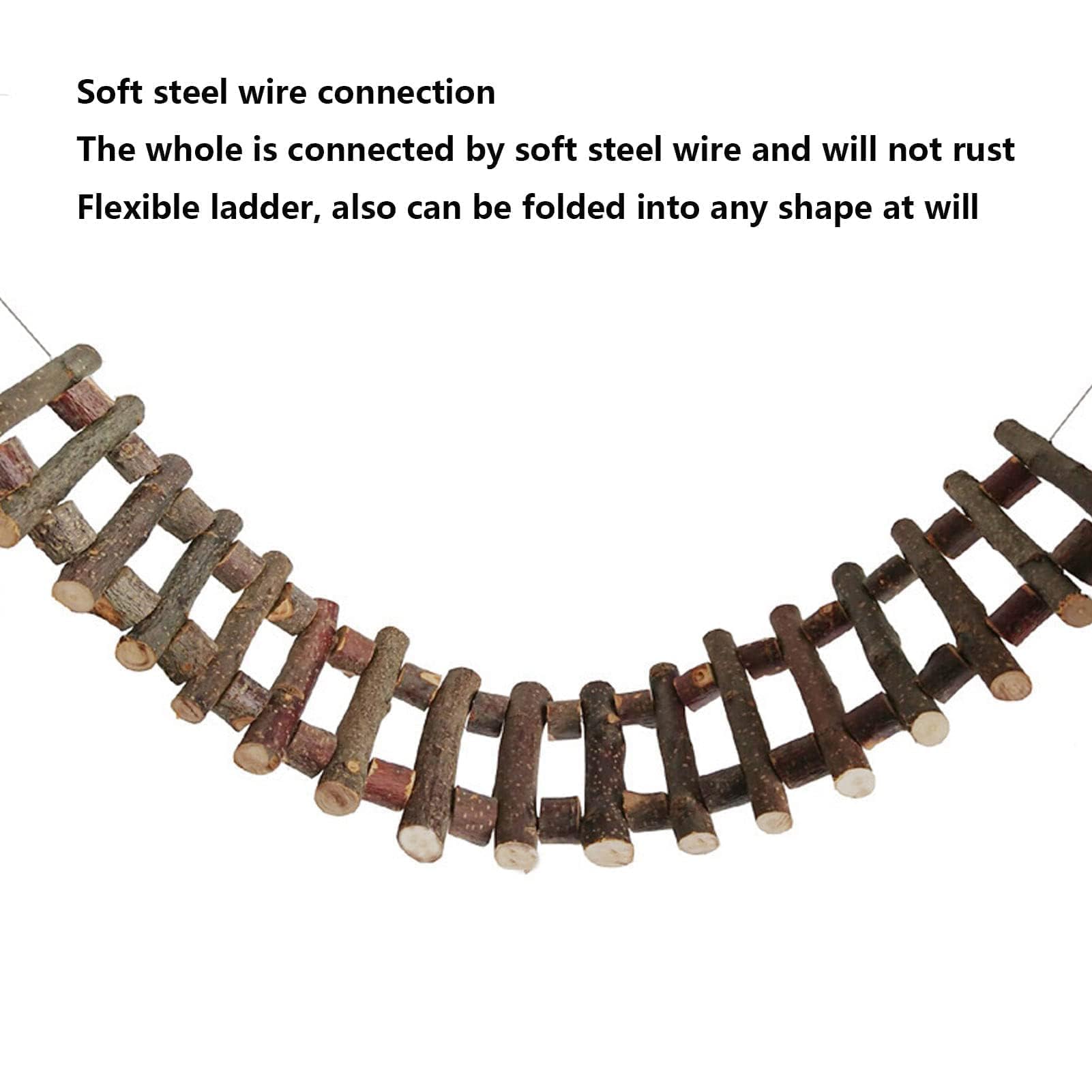 Échelle d'escalade pour petits animaux, produits pour animaux domestiques, échelle d'escalade pour cage pour perroquet (70 cm)