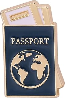 Travel Passport Jewelry Enamel Pin Brooch Pin Metal Badges Brooches Lapel Pin Backpack Bag Decoration Pins Pilot Gift