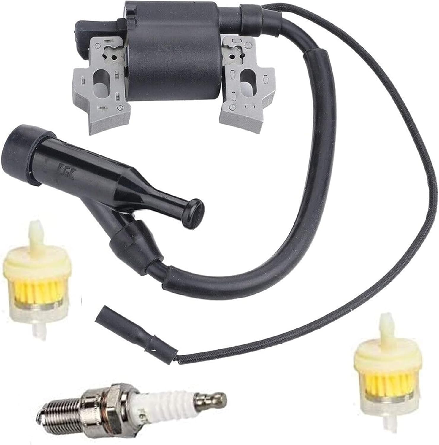 Ignition Coil Assembly compatible with ETQ TG2500 TG3000 TG3600 TG4000 Gasoline Generator